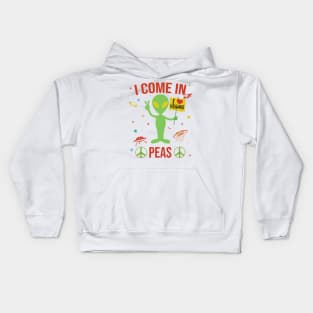 I come in Peas Kids Hoodie